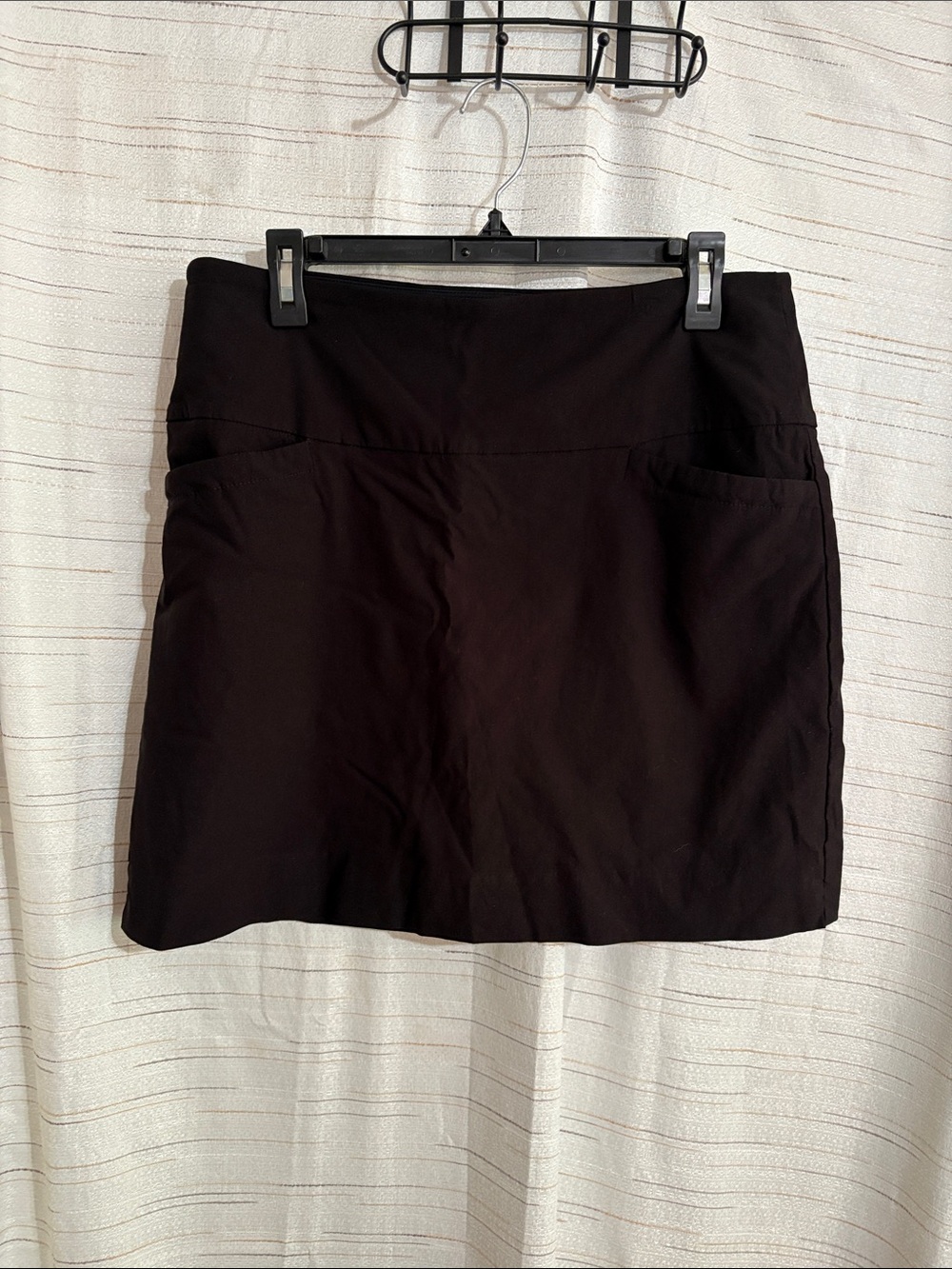 Women's Black Skort with Front Pockets